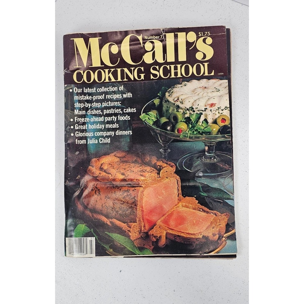 McCall's 1980 Cooking School Magazine No 7 Vintage Julia Child Recipes
